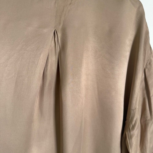 Zara Oversized πουκάμισο φόρεμα σατινέ μέγεθος S σαν καινούργιο, μπεζ taupe