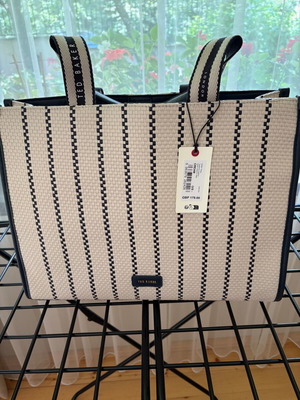 Ted Baker shoulder bag new, white and blue, large compartment