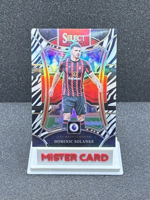 2023-24 Panini Select Premier League Dominic Solanke Zebra #101 Bournemouth card
