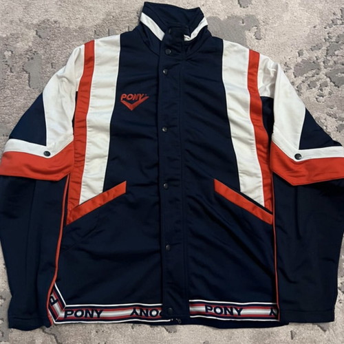 Pony vintage 90s jacket size medium like new with detachable sleeves