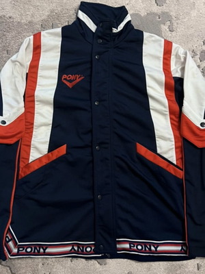 Pony vintage 90s jacket size medium like new with detachable sleeves