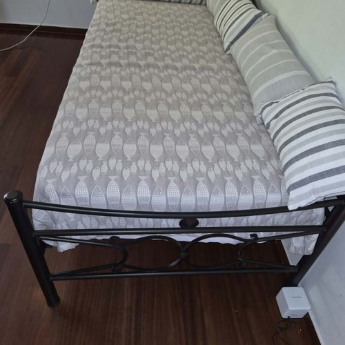 Bed with anatomical mattress, unused, 210x98x55 cm