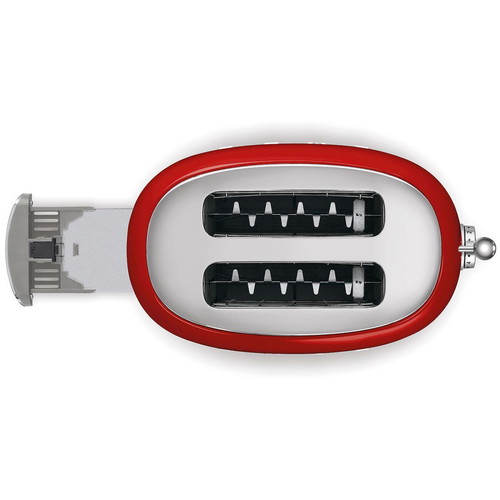 Smeg toaster 2-slot 950W red new