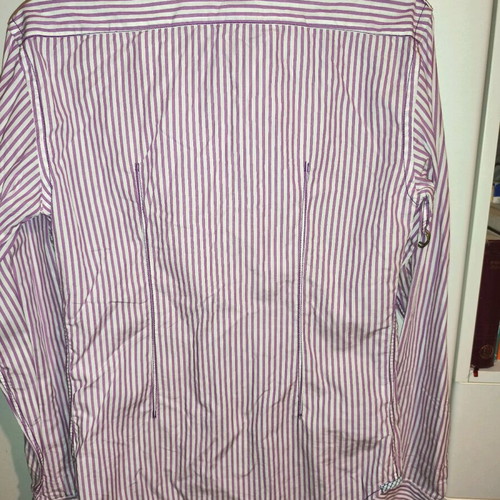 Zara Man men's shirt with purple and white stripes like new, size M
