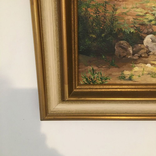 Oil painting in like-new condition, excellent state