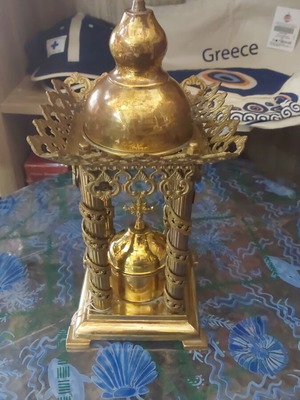 Μπρούτζινο αρτοφόριο σαν καινούργιο, 40x15 εκ