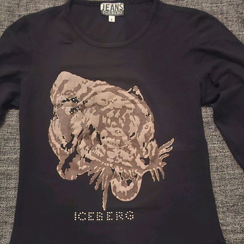 Iceberg black elastic blouse size S like new