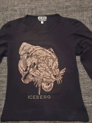 Iceberg black elastic blouse size S like new