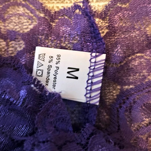Cheeky boxer lace underwear new, purple