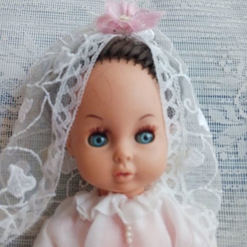 Bride doll like new from the last century 70 years old