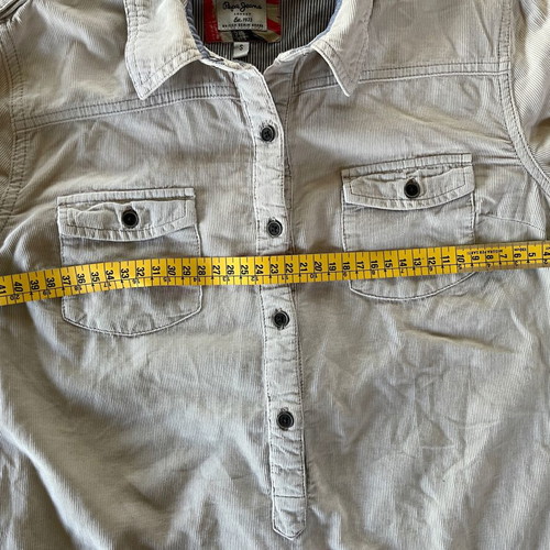 Pepe Jeans London corduroy dress and shirt beige, like new