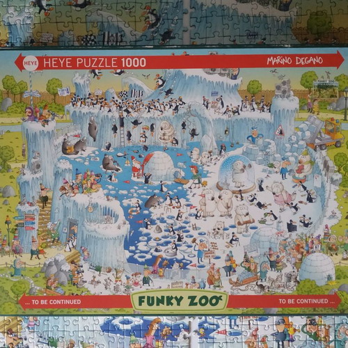 Heye Funky Zoo 1000-piece puzzle used
