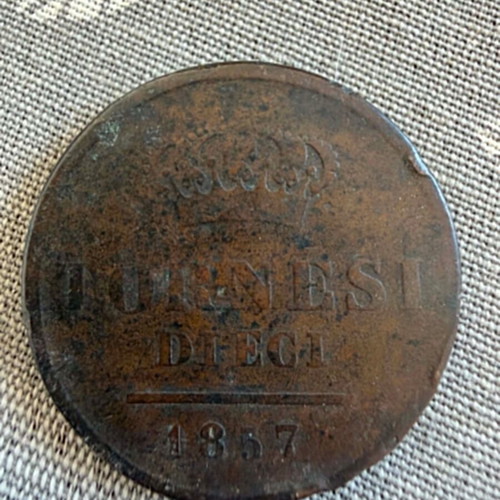 Tornesi 1857 coin Kingdom of Two Sicilies Naples