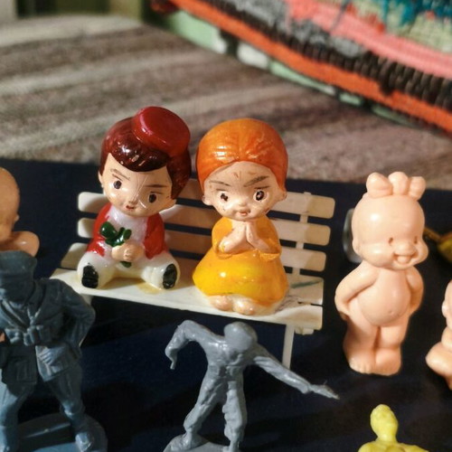 Vintage toys used, set of 18 pieces