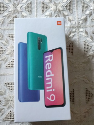 Redmi Note 9 box with manuals