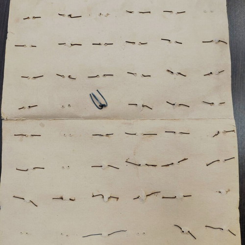 Vintage Button Sample Card from the 1960s used