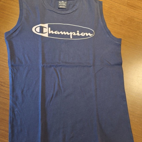 Champion Legacy Big Logo sleeveless t-shirt blue XL like new