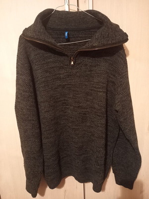 Wool sweater Dream XXL in gray and black like new