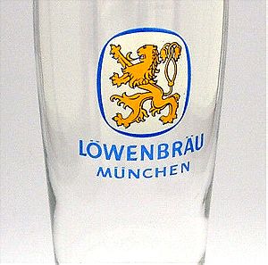 LOWENBRAU Munchen Beer 250ml Ποτήρι δεκαετίας 1970ς Γερμανική Μπύρα