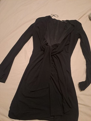 Black long-sleeve Zara dress like new, XS