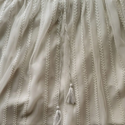 Zara maxi skirt white vintage lace embroidered like new