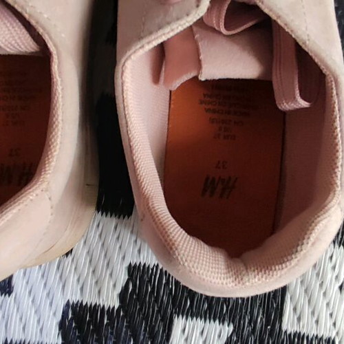 H&M pink walking sneakers like new, size 37