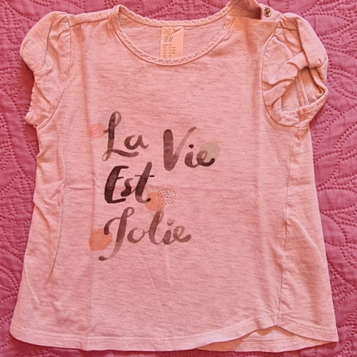 Pack of 12 t shirts for 2-year-old girl like new