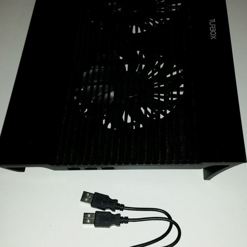 Dual 140mm Notebook Cooler 17'' like new, black
