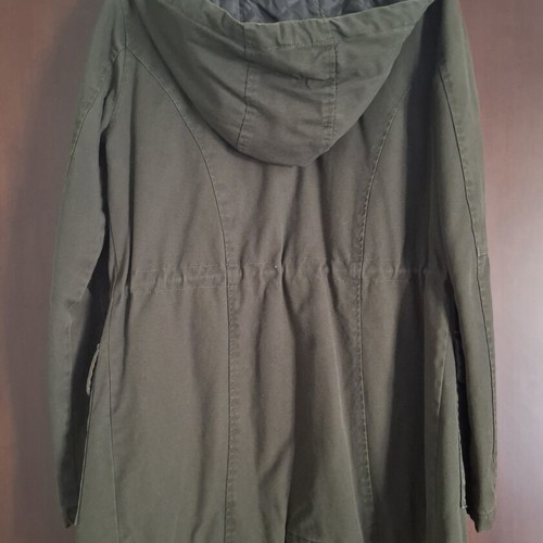 SoulCal & Co parka with detachable faux fur, military green, size XS