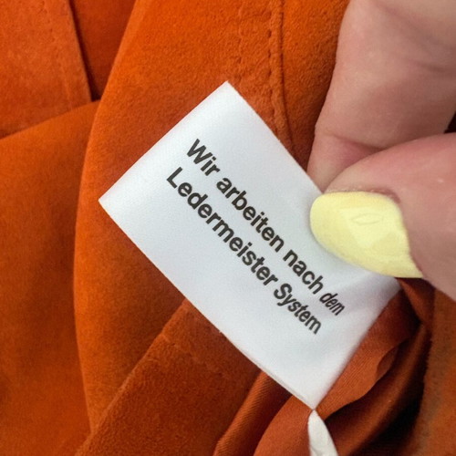 Samoon suede coat orange size 50 like new