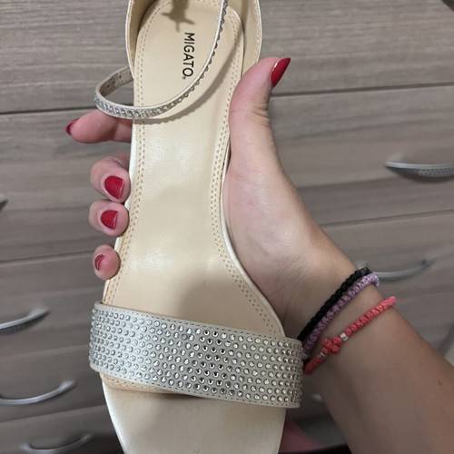 Migato beige platform sandals size 39