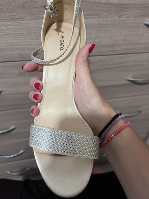 Migato beige platform sandals size 39