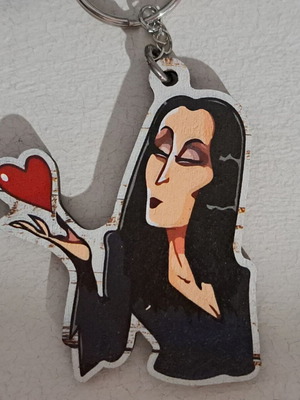Μπρελόκ Morticia Addams καινούργιο, πολύχρωμο