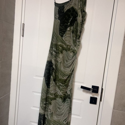 Decoro midi dress khaki for summer