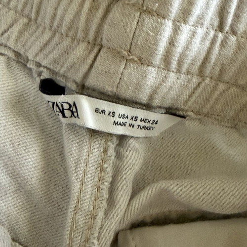 Zara linen beige pants size XS like new