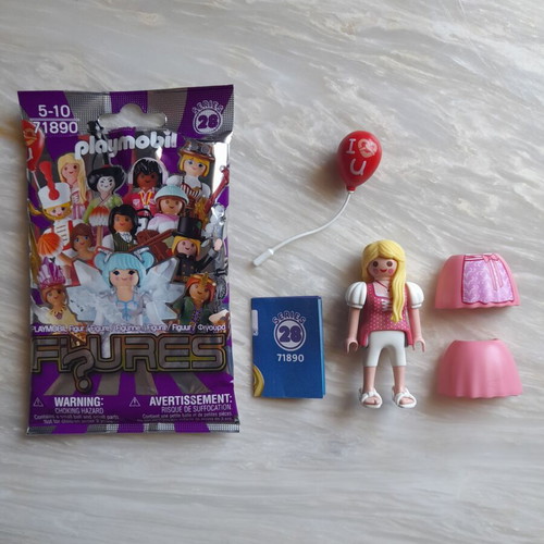 Playmobil Figures Series 28 Girl With Balloon New