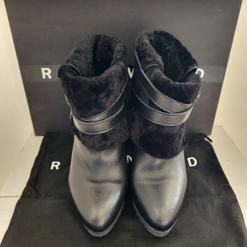 Richmond women's leather ankle boots used, size 38, black