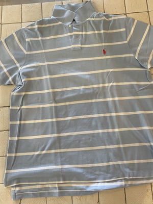 Polo Ralph Lauren shirt used, blue and white, size XXL