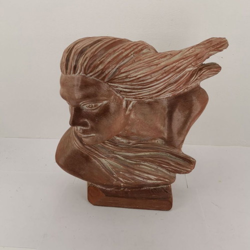 Clay figurine “Woman in the Air” used, 1980 era