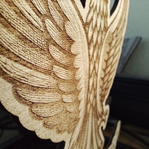 Wooden decorative stand "Ο ΠΟΝΤΟΣ ΖΕΙ" new, handmade laser engraved