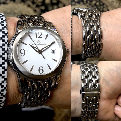 Maurice Lacroix wristwatch new men's with scratch-resistant sapphire and waterproof