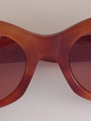 Torrente Paris France Ladies Sunglasses like new, brown acetate frame