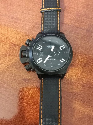 Welder k24 watch like new, men's, black, 47mm, 100m water resistant