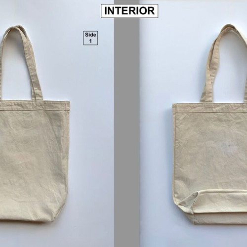 The New Yorker Magazine Canvas Tote Bag used, natural with black logo