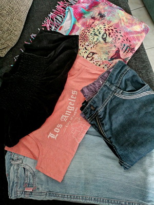 Girls' clothing set used 5 pcs for ages 10-12
