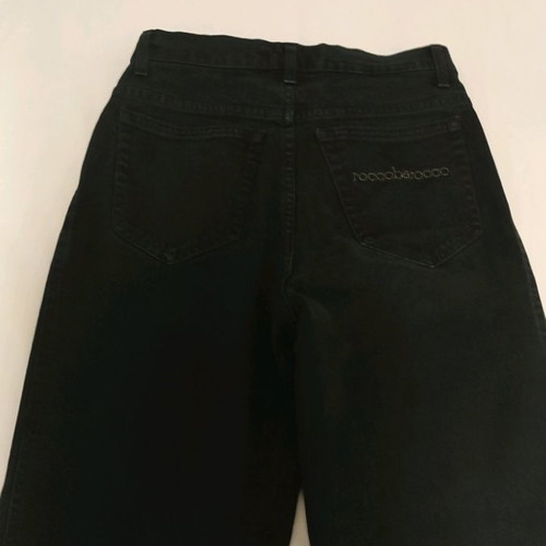 Rocco Barocco high-waist capri jeans new, blue black size N28 XS