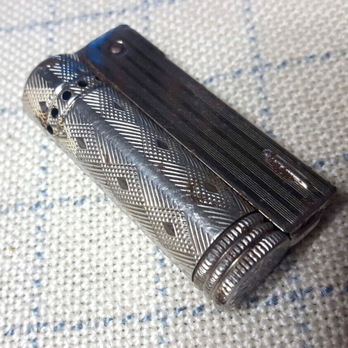 Imco Triplex Junior 6600 lighter used, vintage authentic, petrol