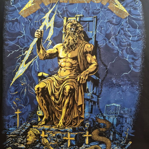 Metallica T-Shirt Athens 2026 Dias Gildan Medium new, black