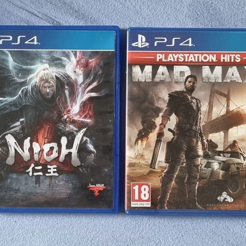 Mad Max and Nioh PS4 games like new, bundle of 2
