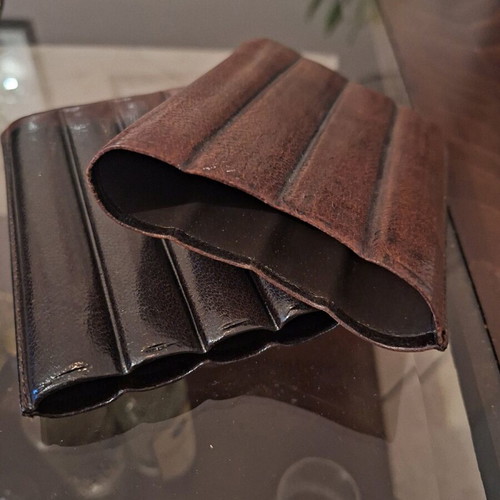 Leather cigar case used for corona cigars